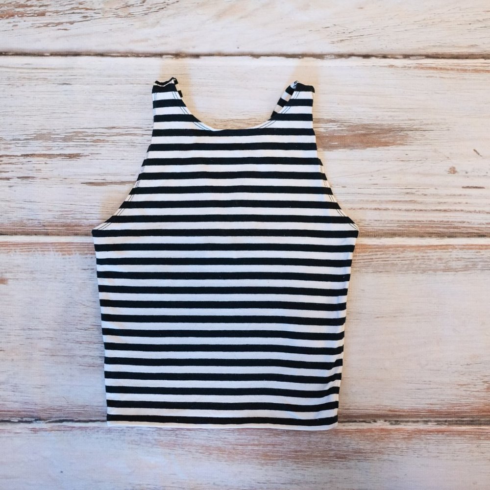 Abercrombie & Fitch S Striped Crop Tank